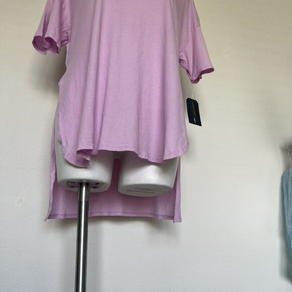 Melrose and Market Hi low T-Shirt Top SMALL Purple Split Side leggings wear - Picture 4 of 11